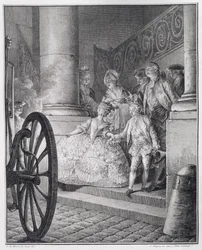 Trip to the Opera, Engraved by P.C. Baquoy and C.E. Patas